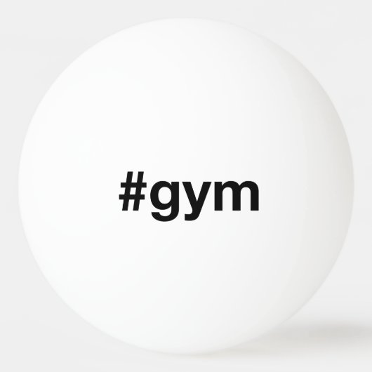GYM Hashtag Tischtennisball (Vorderseite)