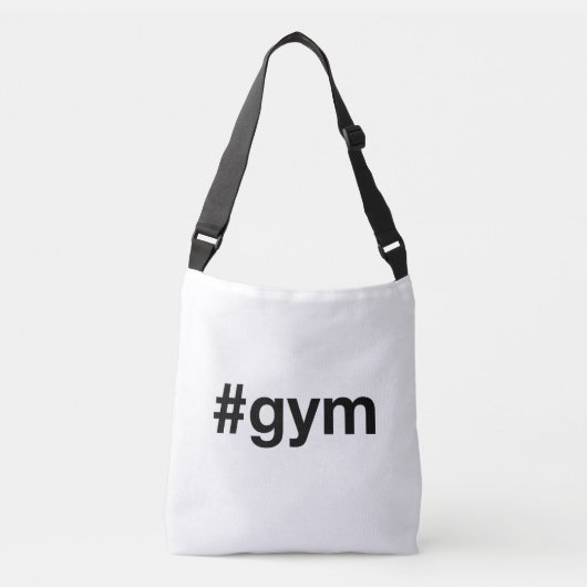 GYM Hashtag Tragetaschen Mit Langen Trägern (Vorderseite)
