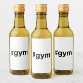 GYM Hashtag Weinetikett (Flaschen)