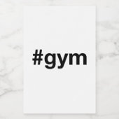 GYM Hashtag Weinetikett (Einzelnes Label)
