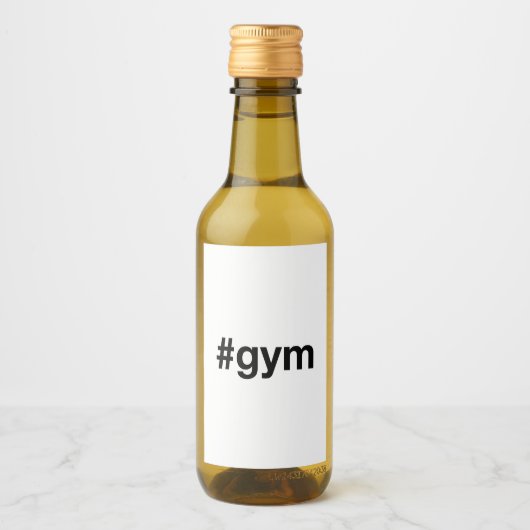 GYM Hashtag Weinetikett (Vorderseite)