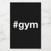 GYM Hashtag Weinetikett (Einzelnes Label)