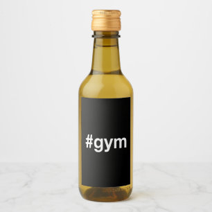 GYM Hashtag Weinetikett