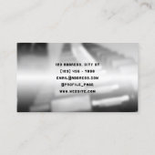 Gym-inspirierte Hantelkarte Visitenkarte (Rückseite)