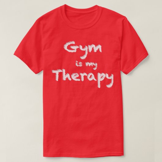 Gym ist mein Therapy Essential TShirt (Design vorne)