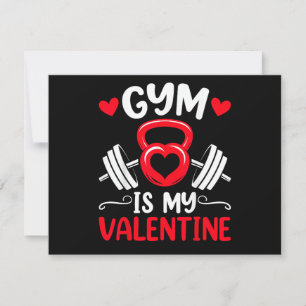 Gym ist mein Valentinsherz Fitness-Workout Valenti Save The Date