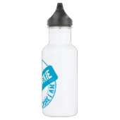 GYM JUNKIE ICH TRAIN DAHER. Hellblau Trinkflasche (Rechts)
