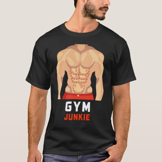 Gym Junkie: Körpertäuschung passen T-Shirt (Vorderseite)