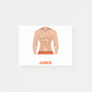 Gym Junkie Post-it Klebezettel