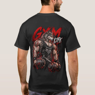 Gym Leben Werwolf Beast Mode Bodybuilding Fitness T-Shirt