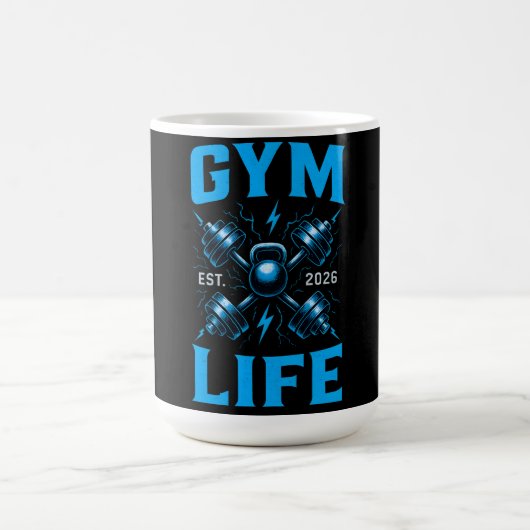 Gym Life Est. 2026 – New Chapter Fitness Kaffeetasse (Mittel)