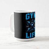 Gym Life Est. 2026 – New Chapter Fitness Kaffeetasse (Vorderseite Links)