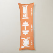 Gym Lifting Motivation Seitenschläferkissen (Rückseite (Vertikal))