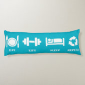 Gym Lifting Motivation Seitenschläferkissen (Rückseite)