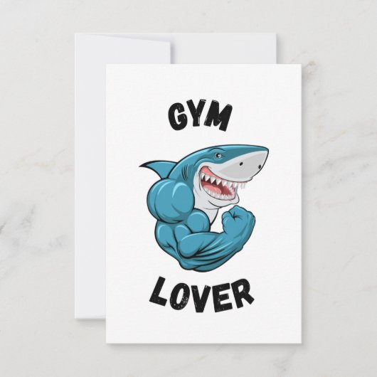 Gym Lover Dankeskarte (Vorderseite)
