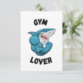 Gym Lover Dankeskarte (Stehend Vorderseite)