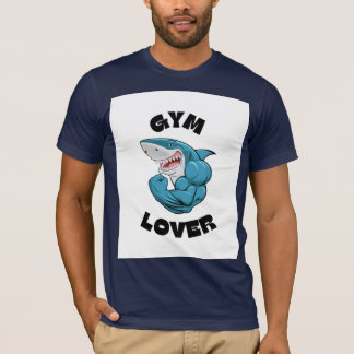 Gym Lover Muscular Shark Fitness Motivation T-Shirt