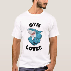 Gym Lover Shark – Muscle Power Tee