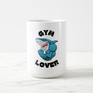 "Gym Lover Shark Tasse - Fitness Motivation Cup"