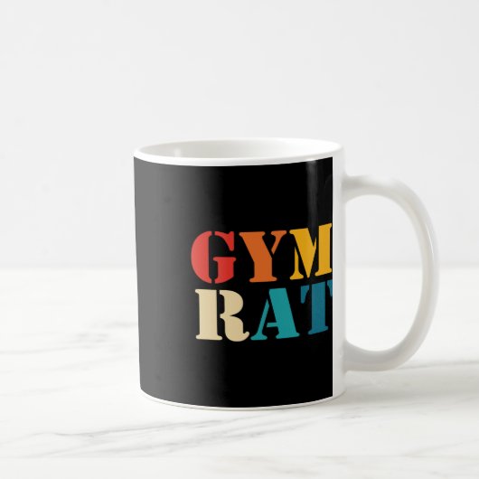 Gym Lover Workout Bodybuilding Retro Alphabet Gym Kaffeetasse (Rechts)