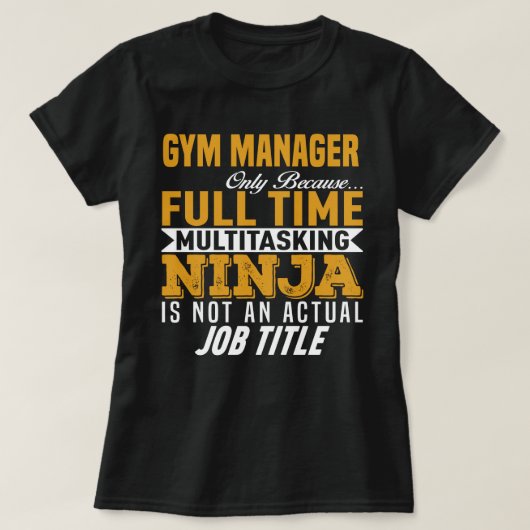 Gym Manager T-Shirt (Design vorne)