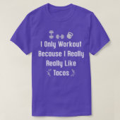Gym & Meican Food Taco Lover Witz für Männer Wi T-Shirt (Design vorne)