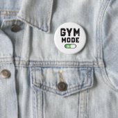 Gym Mode – Train Hard Stay Strong Button (Beispiel)