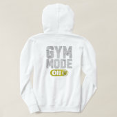 Gym-Modus aktiviert Hoodie (Design Rückseite)