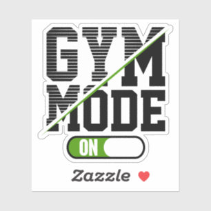 GYM-Modus bei Training GYM Workout Aufkleber