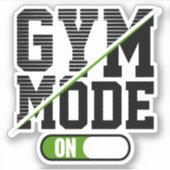 GYM-Modus bei Training GYM Workout Aufkleber (Vorderseite)