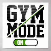 GYM-Modus bei Training GYM Workout Poster (Vorne)