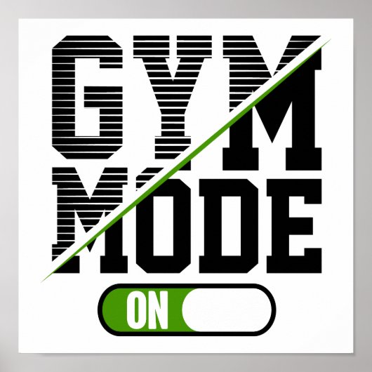 GYM-Modus bei Training GYM Workout Poster (Vorne)