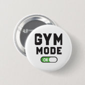 Gym-Modus – Hart Trainieren, Stark Bleiben Button (Vorne & Hinten)