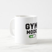 Gym-Modus – Hart Trainieren, Stark Bleiben Kaffeetasse (Vorderseite Links)