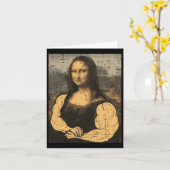 Gym Mona Lisa Muscle Fun Workout Fitness Karte (Gelbe Blume)