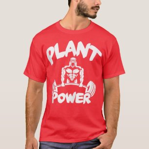 GYM-Motivation, Bodybuilder, Veganer Pflanze Power T-Shirt