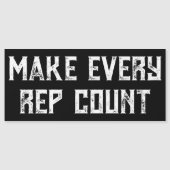 Gym Motivation Custom Power Rack Magnet Sign (Vorderseite)