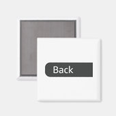 Gym Motivation Funny 0 Fors Given Men's  Magnet (Vorderseite/Rückseite)