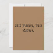 GYM-Motivation für maßgeschneiderten Text und hell Ankündigung (Rückseite)