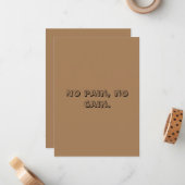 GYM-Motivation für maßgeschneiderten Text und hell Mitteilungskarte (Vorderseite/Rückseite Beispiel)