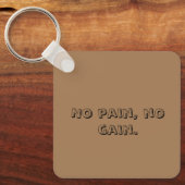 GYM-Motivation für maßgeschneiderten Text und hell Schlüsselanhänger (Vorderseite)