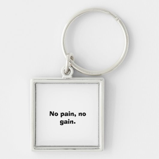 GYM-Motivation für maßgeschneiderten Text und hell Schlüsselanhänger (Vorne)