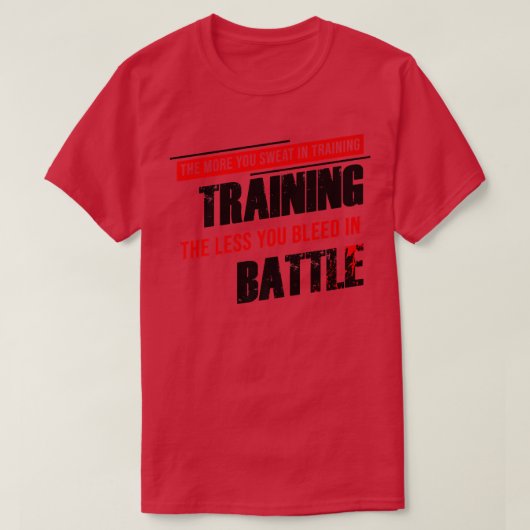 Gym Motivation More You Sweat in Training, Less Yo T-Shirt (Design vorne)