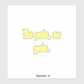 GYM-Motivationsziffern und hellbraun Aufkleber (Blatt)