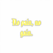 GYM-Motivationsziffern und hellbraun Aufkleber (Vorderseite)