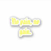 GYM-Motivationsziffern und hellbraun Aufkleber (Vorderseite)