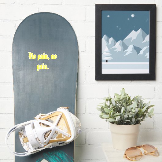 GYM-Motivationsziffern und hellbraun Aufkleber (Snowboard)