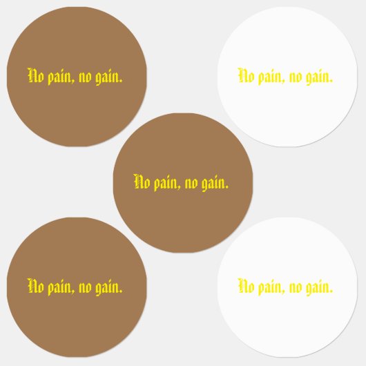 GYM-Motivationsziffern und hellbraun Etiketten (Gruppe)