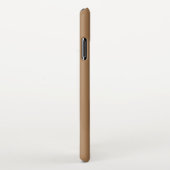 GYM-Motivationsziffern und hellbraun iPhone Hülle (Rechte Seite)