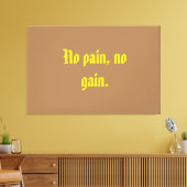 GYM-Motivationsziffern und hellbraun Leinwanddruck (Insitu (Wohnzimmer))